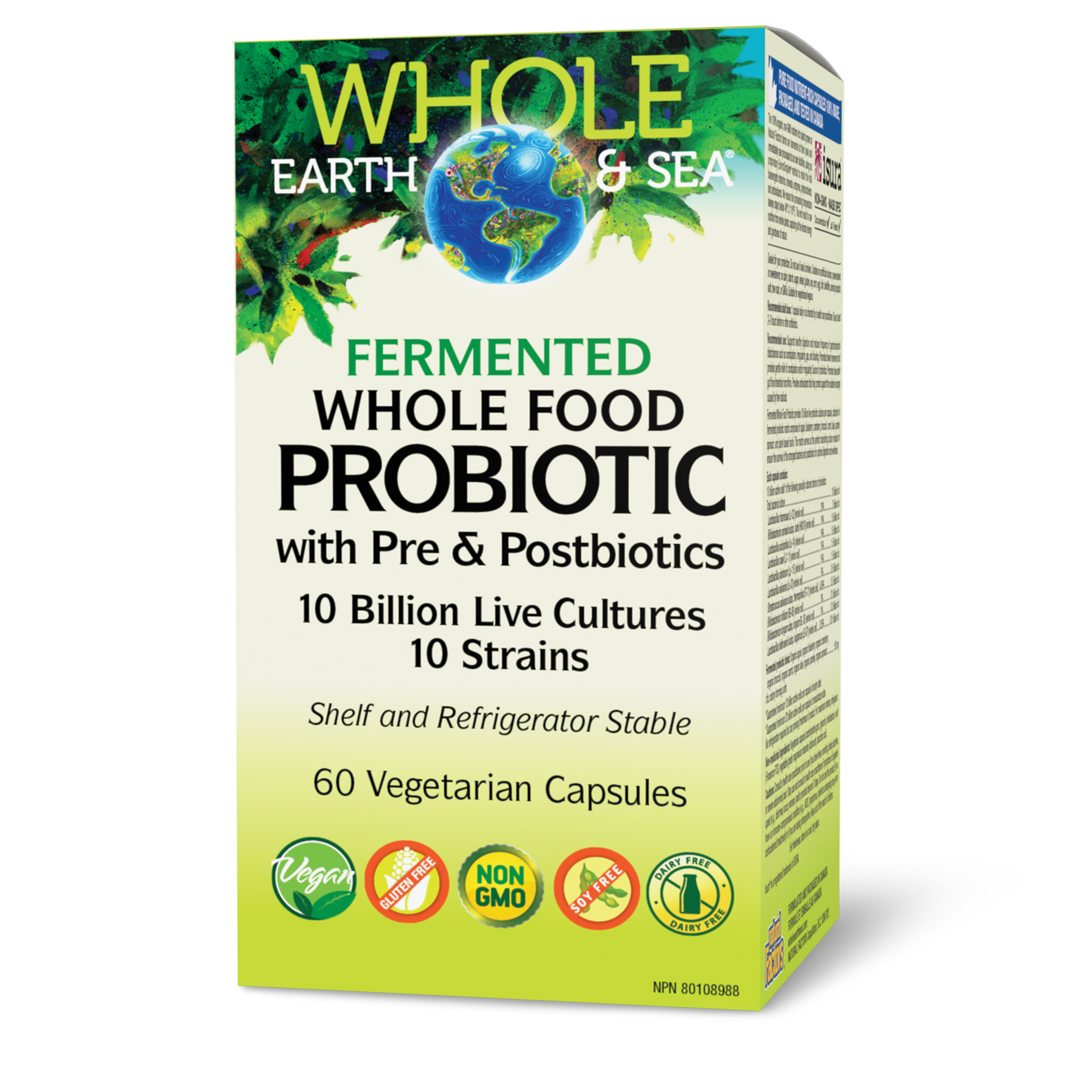 Whole Earth & Sea Fermented Whole Food Probiotic - 60 Veggie Caps