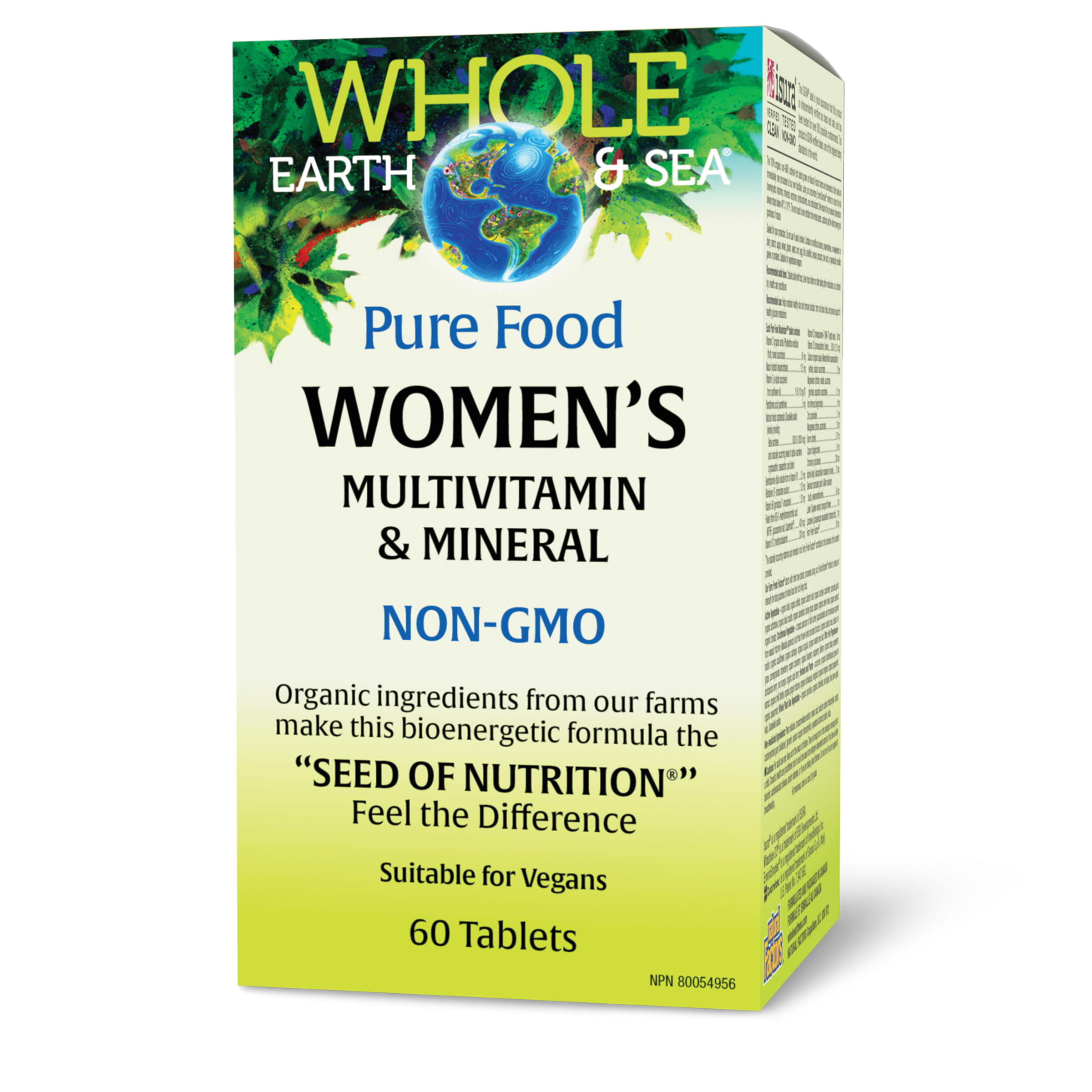 Whole Earth & Sea Pure Food Women’s Multivitamin & Mineral - 60 Tablets
