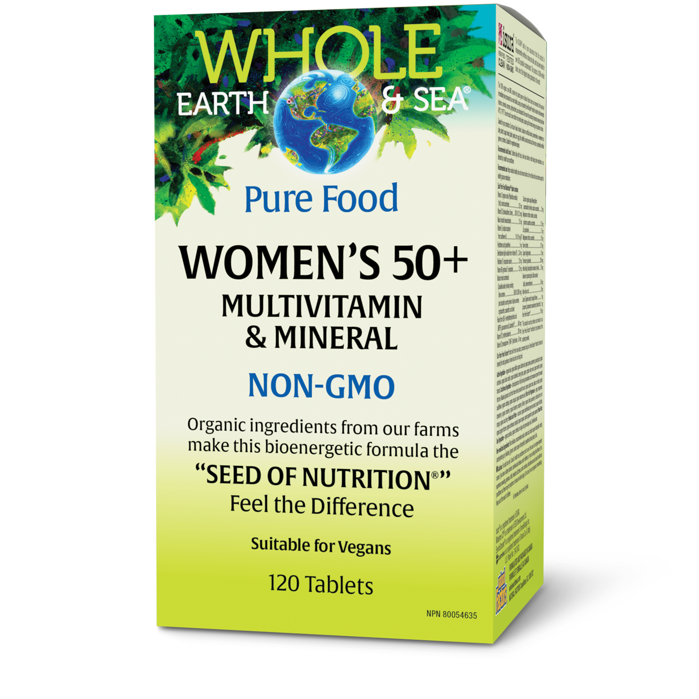 Whole Earth & Sea Pure Food Women’s 50+ Multivitamin & Mineral - 120 Tablets