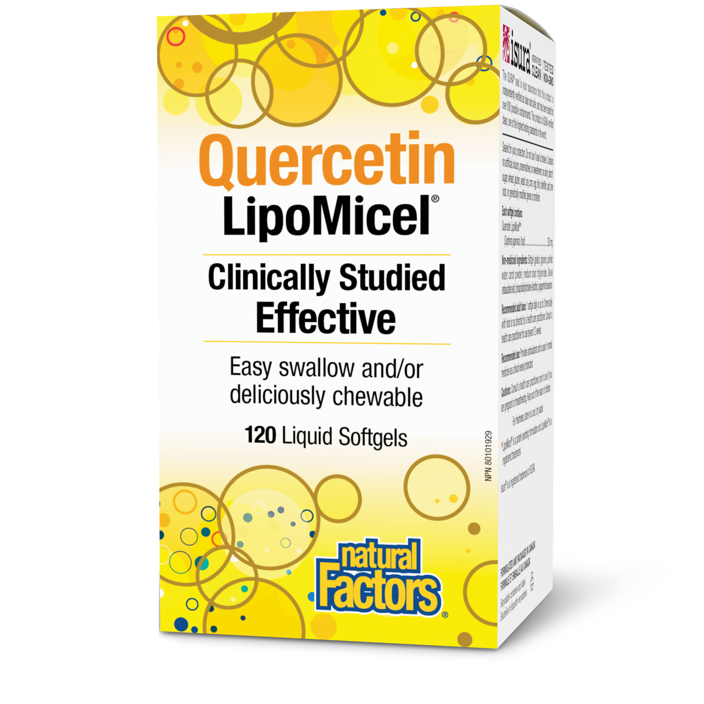 Natural Factors Quercetin Liposomal, 120 sgls