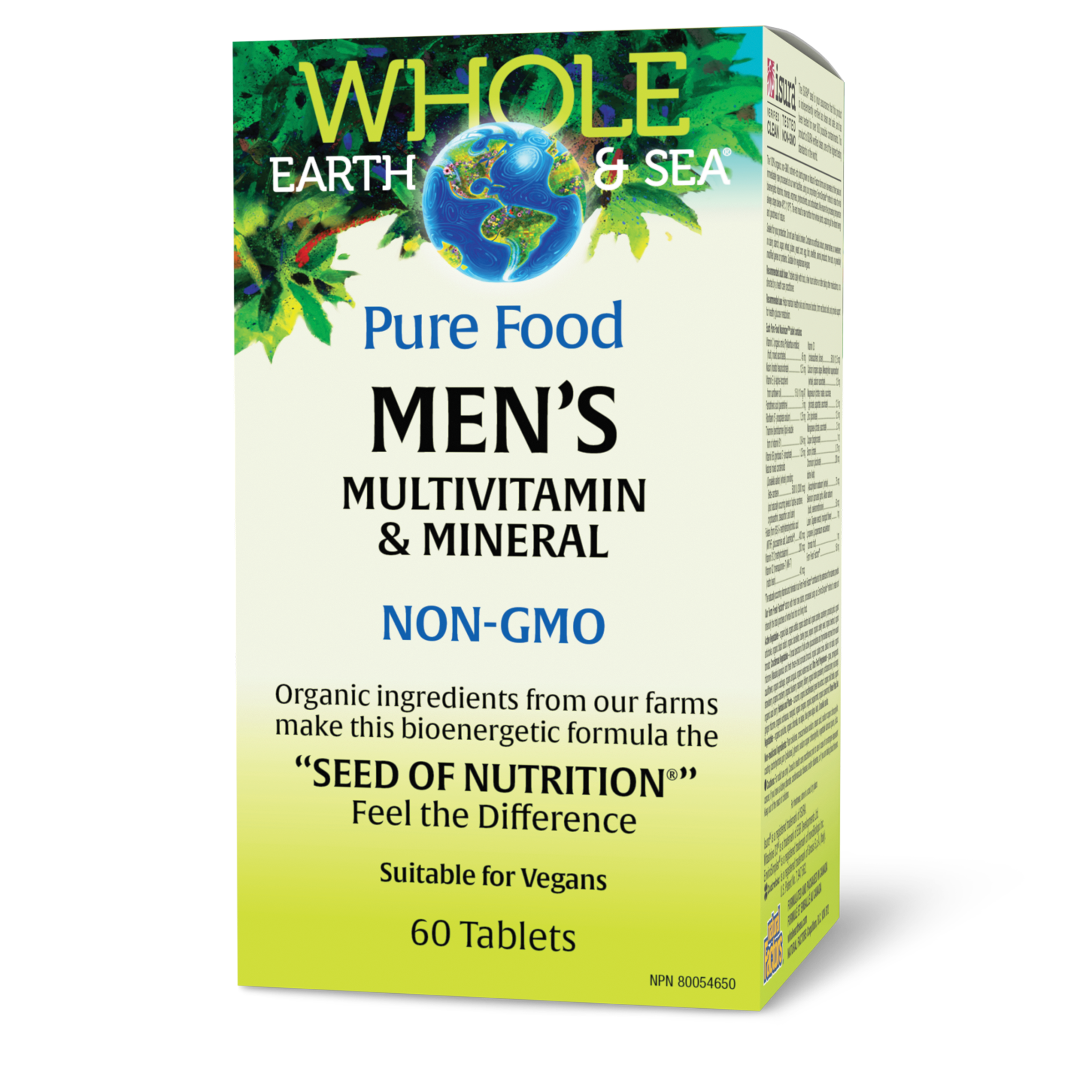 Whole Earth & Sea Pure Food Men's Multivitamin & Mineral, 60 tablets