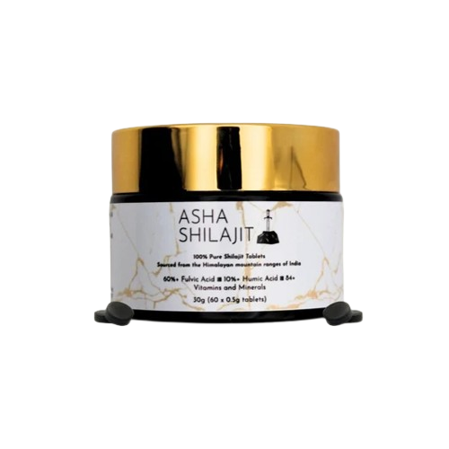 Asha Pure Himalayan Shilajit 500 mg, 30 Tabs