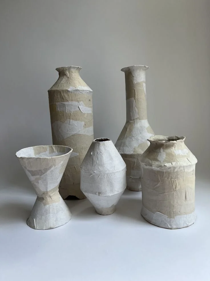 Paper Clay Vintage Pots (2 Pt. Series)