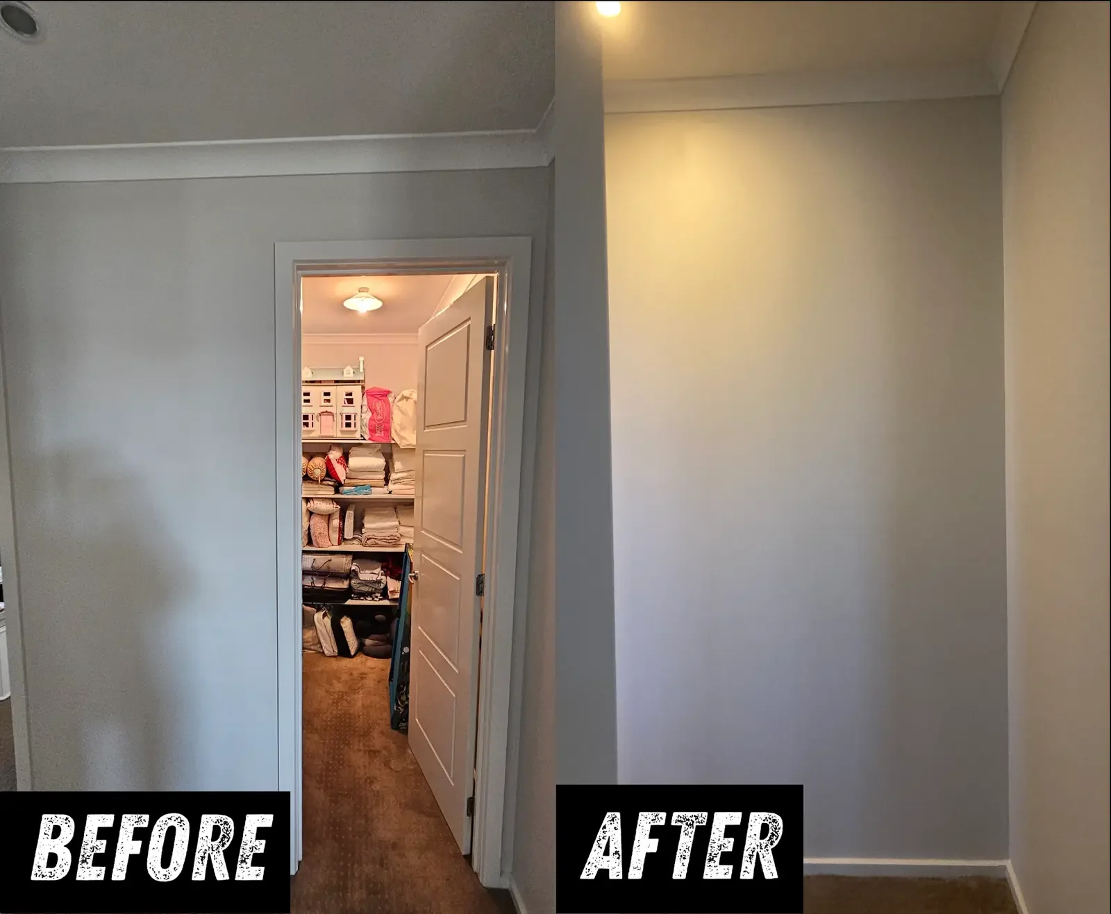 Opened up an internal living area in Balwyn North by removing an existing stud wall and completing the required framing, plastering and finishing works. The result is a brighter, more open space with a clean, seamless finish.