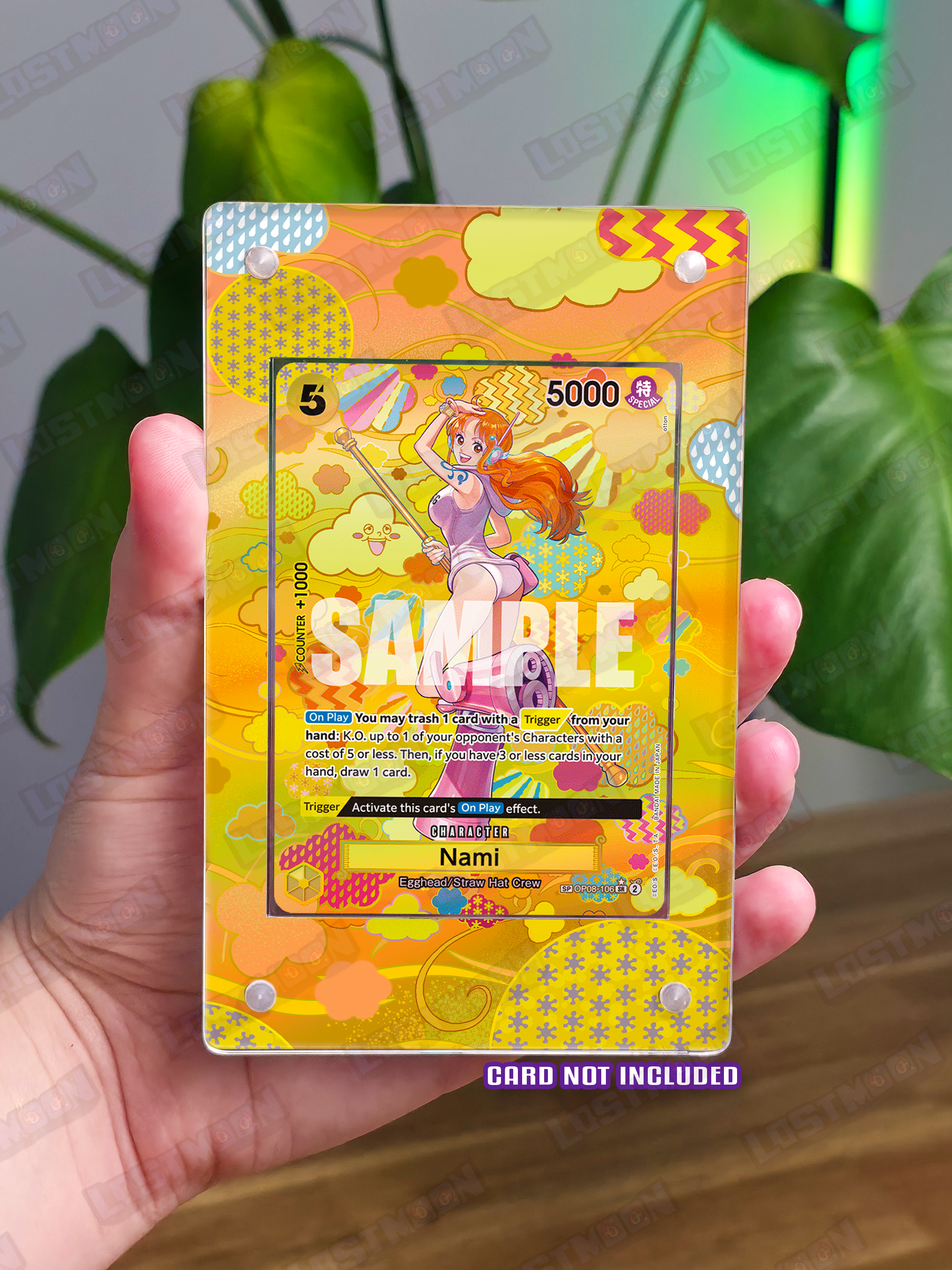 Nami SP Custom One Piece Art Insert with Acrylic Display Frame