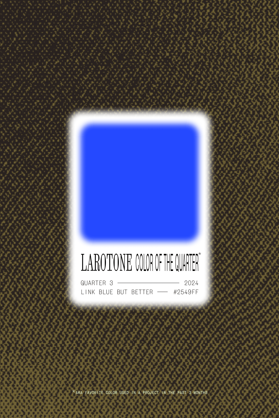 Link Blue But Better is the 2024 Q3 Color of the Quarter