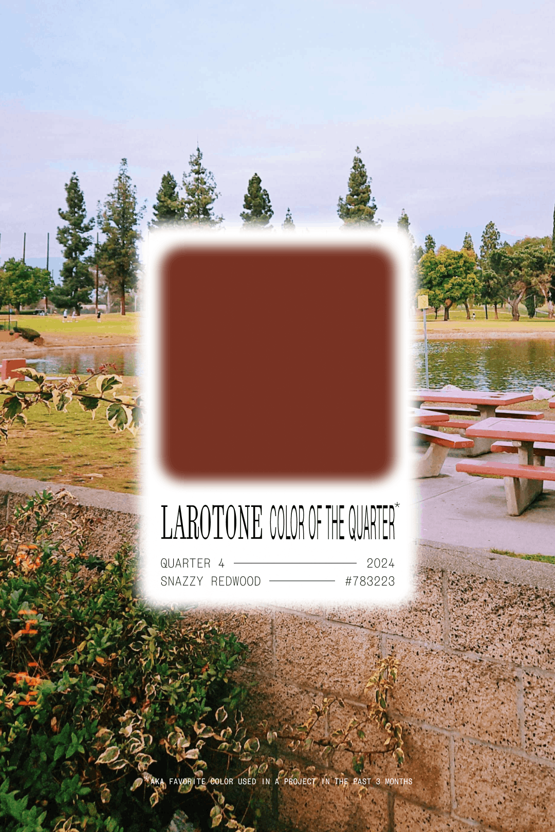 Snazzy Redwood is the 2024 Q4 Color of the Quarter