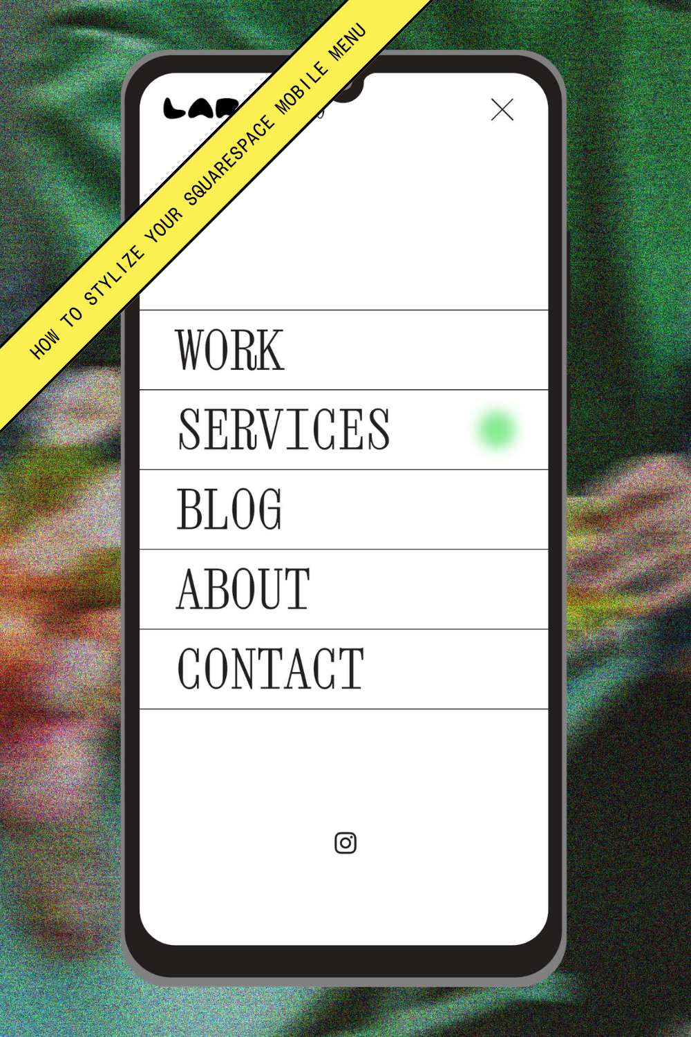 How to Stylize a left-aligned Mobile Menu on Squarespace