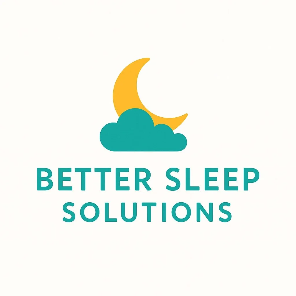 Logo for Better Sleep Solutions featuring a moon partially obscured by a cloud