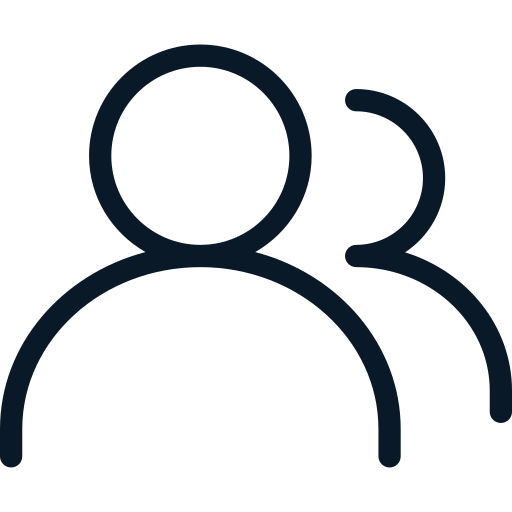 Icon of two stylized human silhouettes representing people.