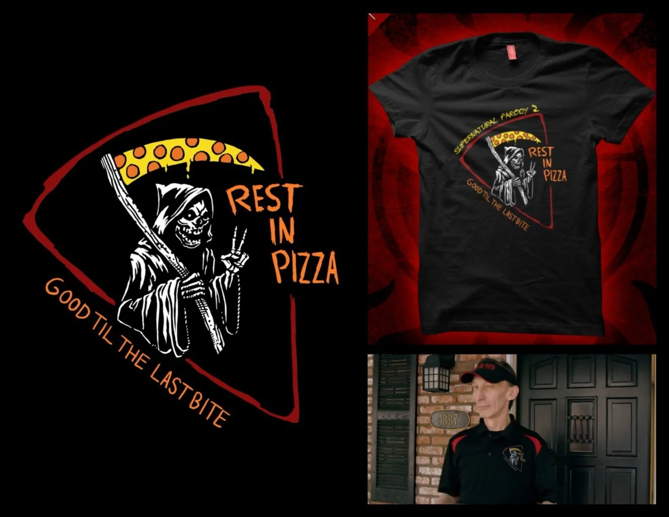 Supernatural 2 Parody. Shirt illustration for character of Death.