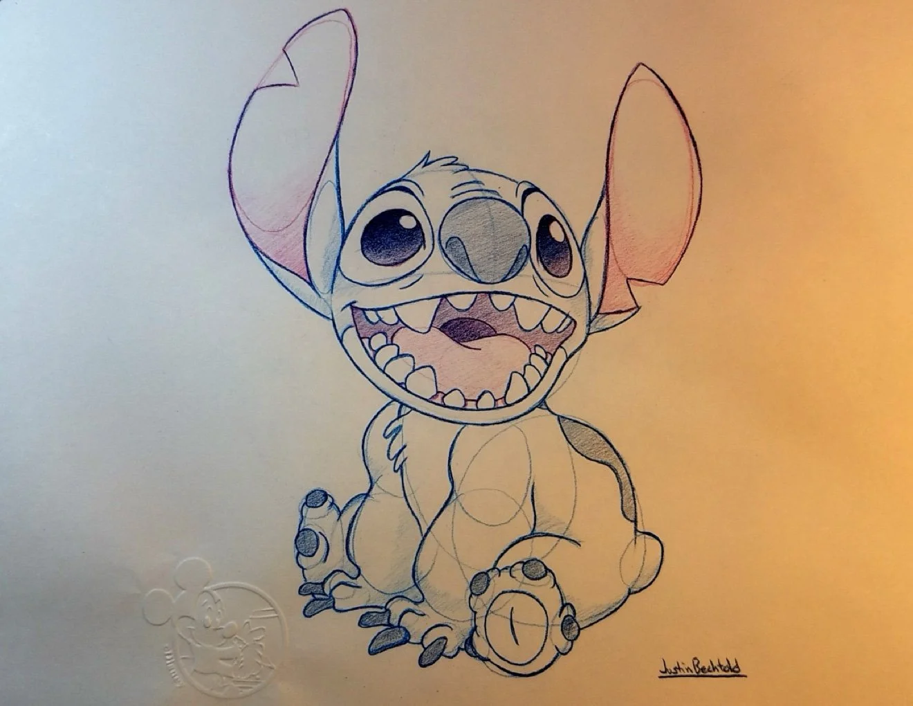 Stitch from Lilo and Stitch sketch