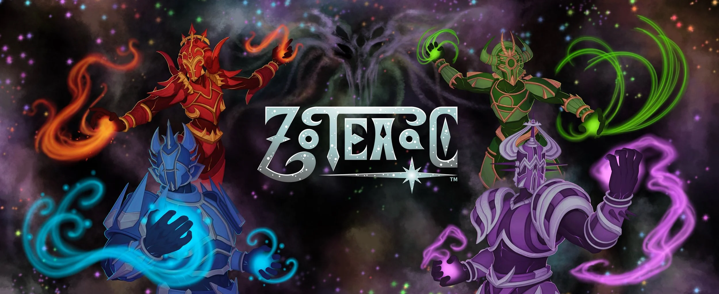 Final illustration of artwork for trailer, full art side.