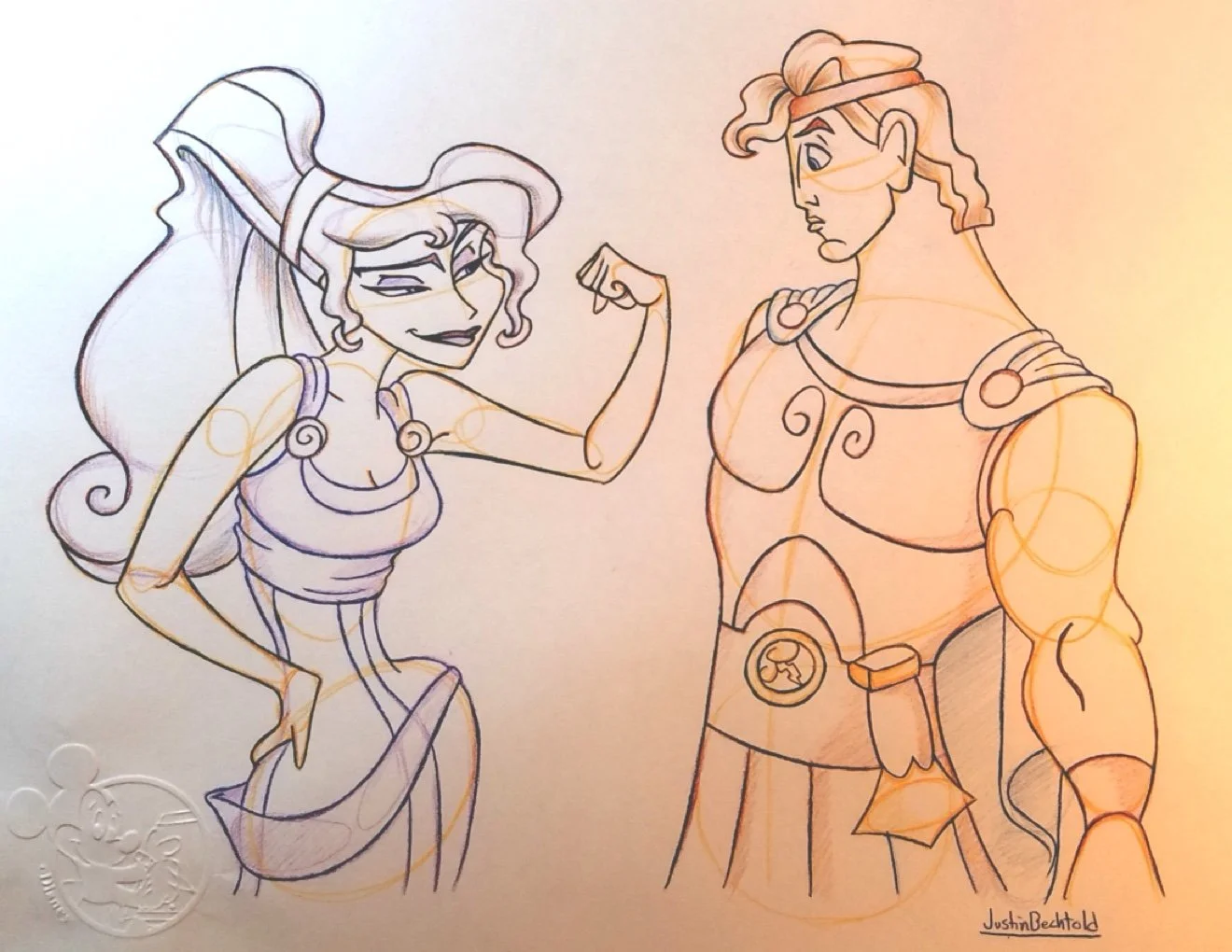 Hercules and Meg sketch