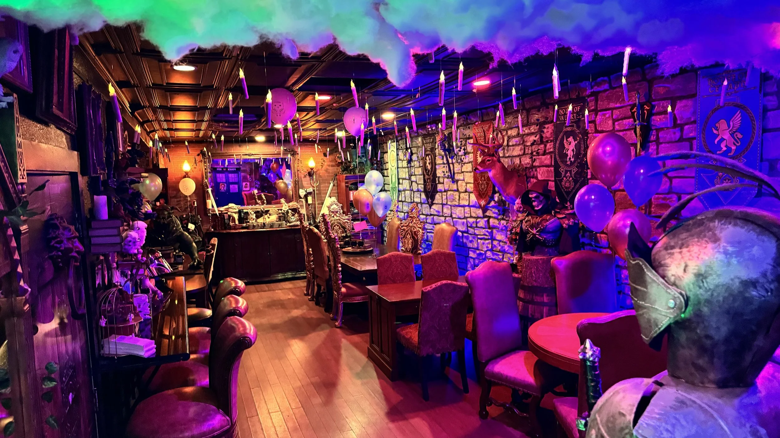 Elixir's magical location filled with fantasy decor galore.