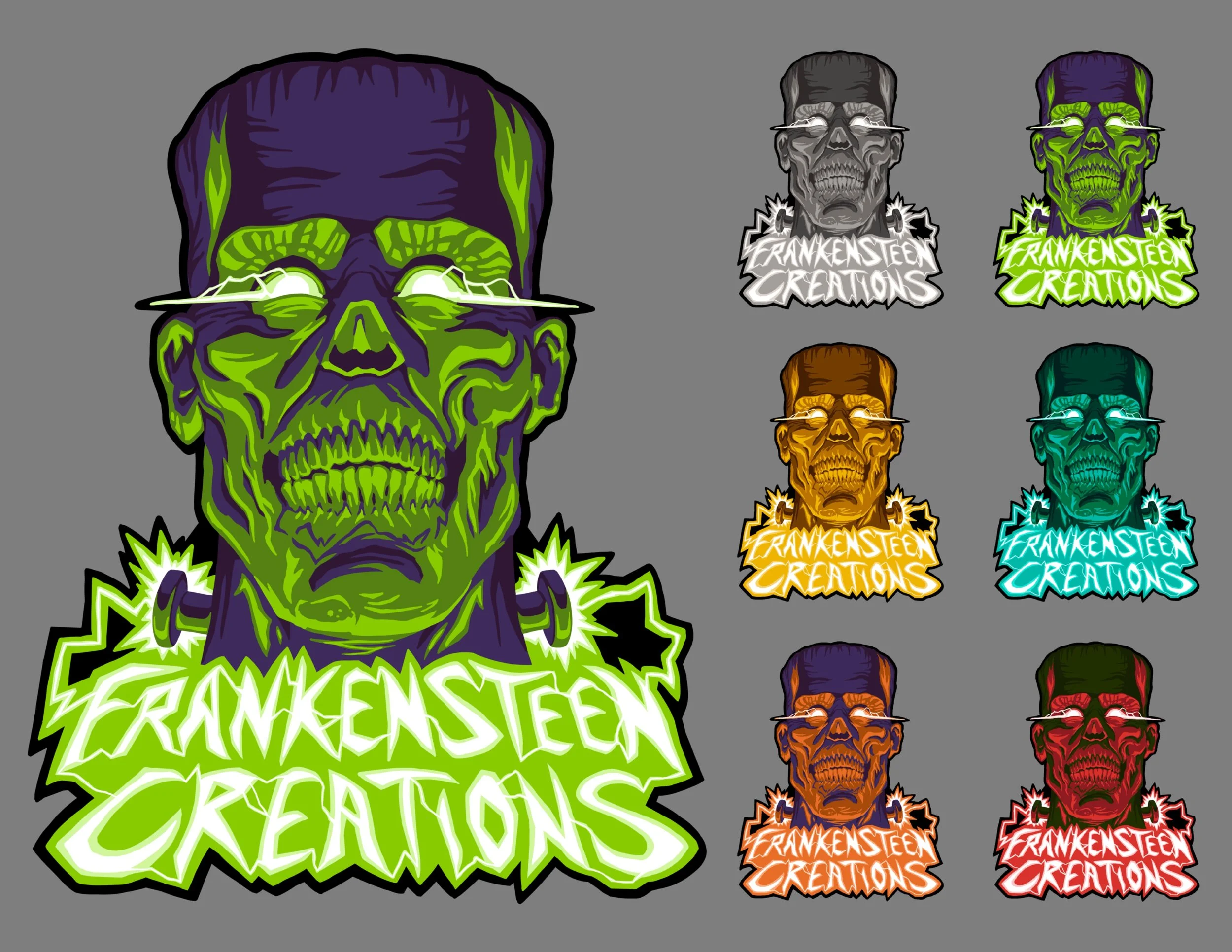 Halloween Mask logo company commission