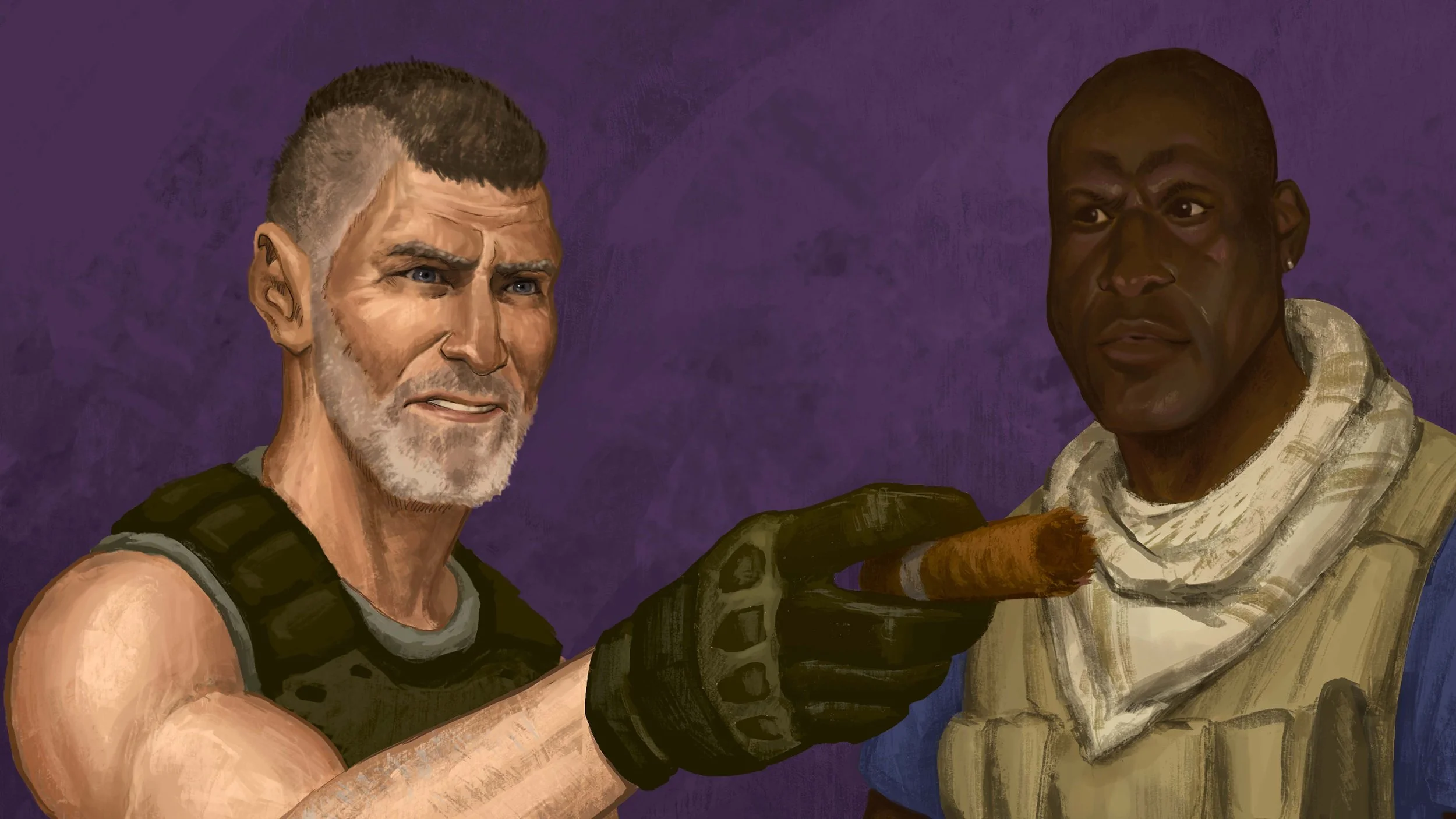 Credit sequence: Nick Chinlund tell Danny and part of the team to fly the helicopter.