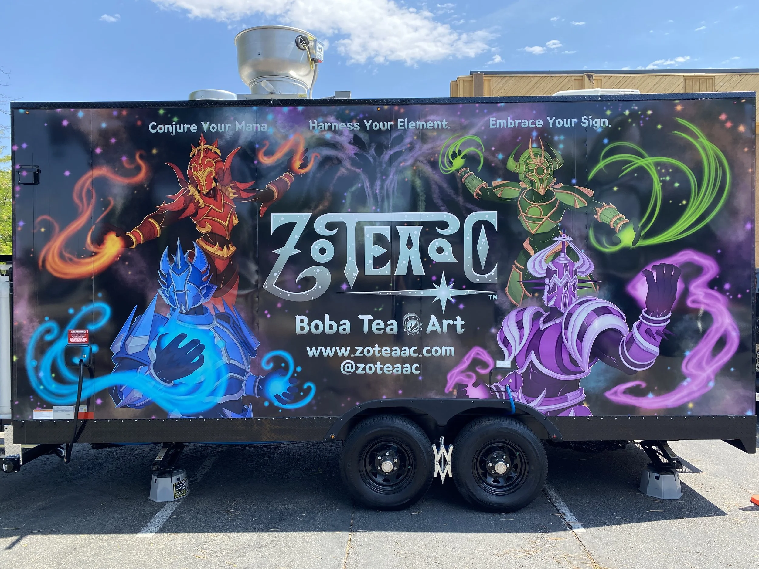 ZOTEAAC Full Trailer Artwork at physical location, ABU Games.