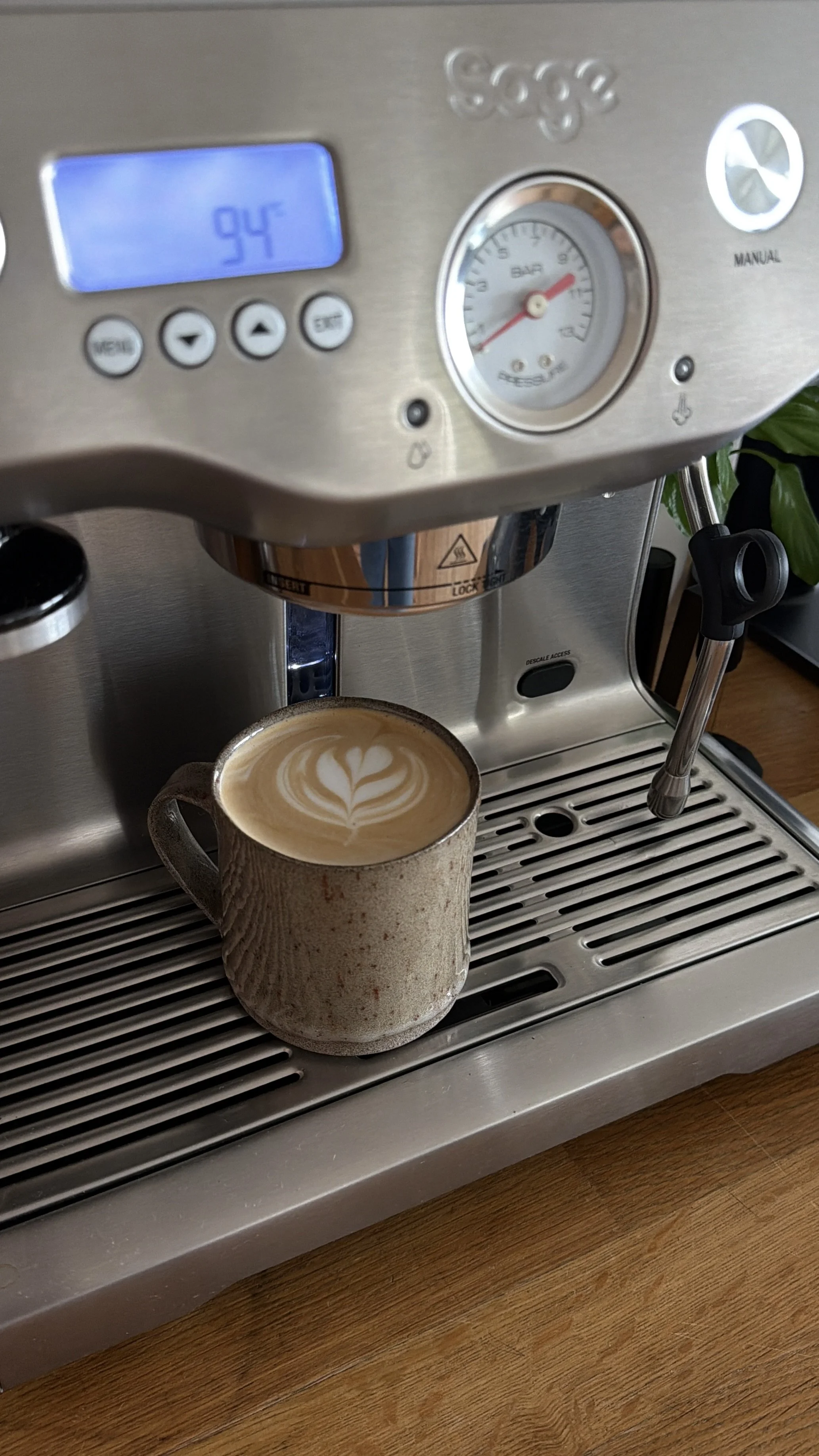 river cup in use with a tasty latte