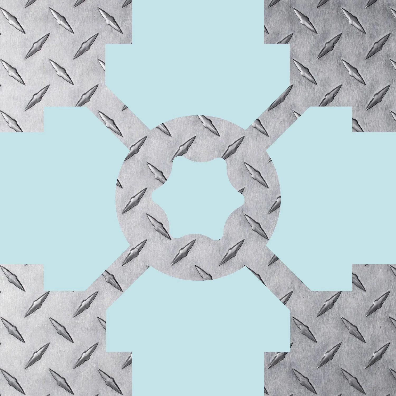 T=slot graphic with a metal plate in the background and a blue overlay.