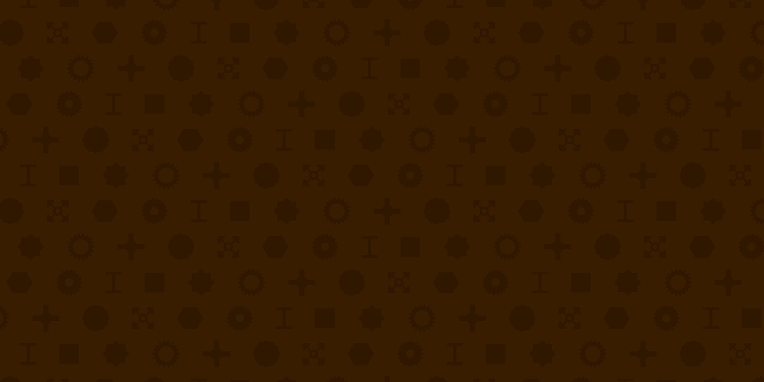 A brown custom pattern created from industrial iconography.