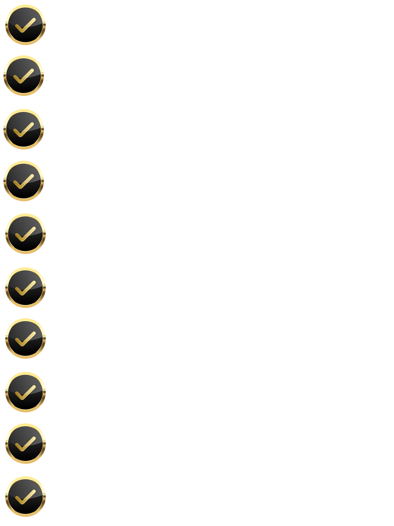 Checklist with several items checked off, highlighting completed tasks or steps. Reasons to choose us for you Landscaping or blinds