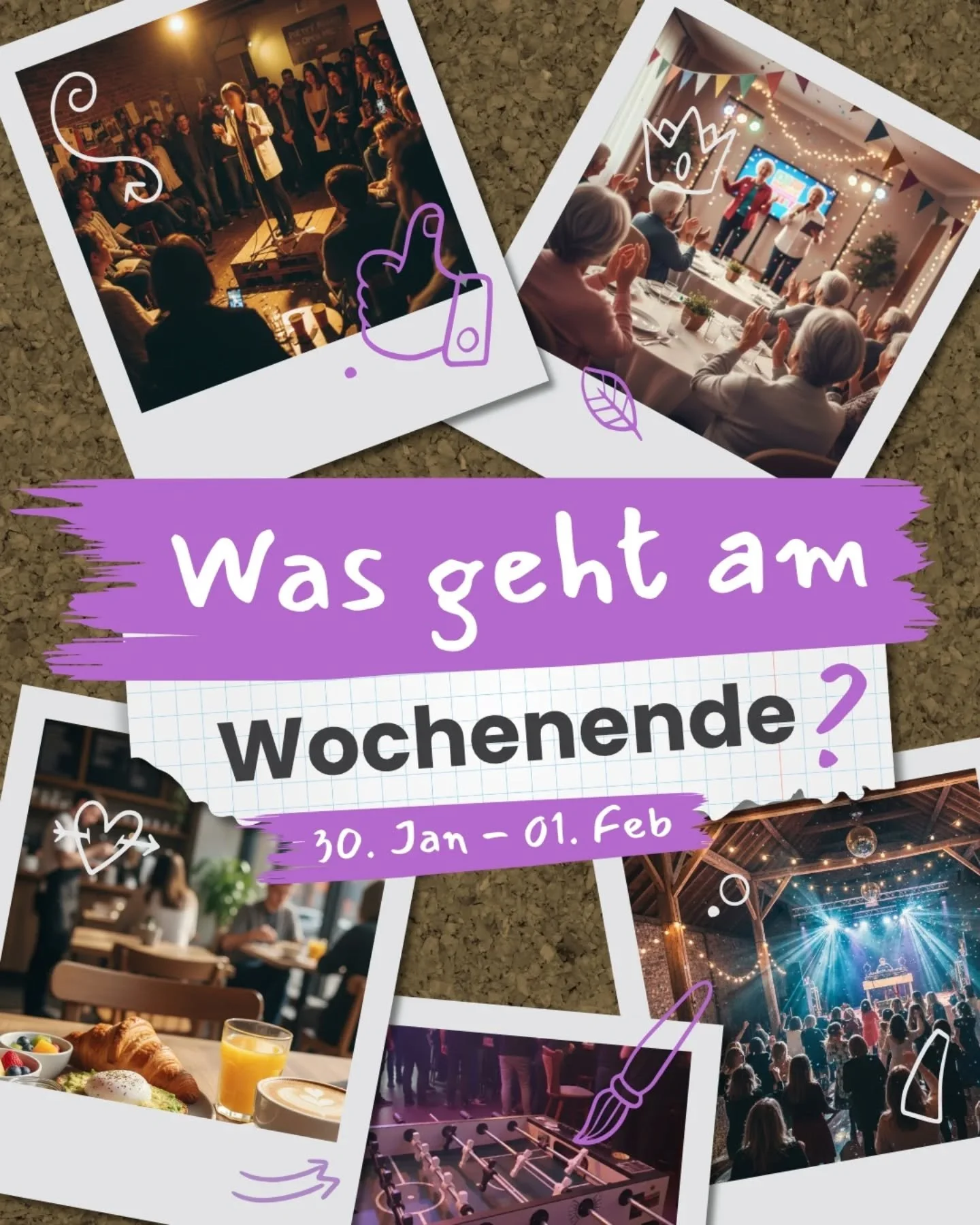 WAS GEHT AM WOCHENENDE? 🗓️✨

Die neuen Tipps sind da! Wir haben euch die Highlights f&uuml;r den Kreis Herford im Karussell zusammengefasst. Swiped euch direkt durch und plant euer Wochenende! ⬇️

Kleiner Hunger zwischendurch? 
Unsere Tipps: 🌯 F&uu