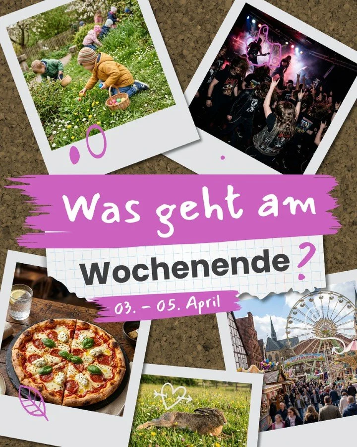 WAS MACHST DU OSTERN? 🥳✨

Euer neuer Guide f&uuml;r den Kreis Herford ist frisch am Start! Wir haben euch die besten Highlights f&uuml;r die kommenden Tage wieder in ein kompaktes Karussell gepackt. Swiped euch direkt durch die Bilder und plant eure