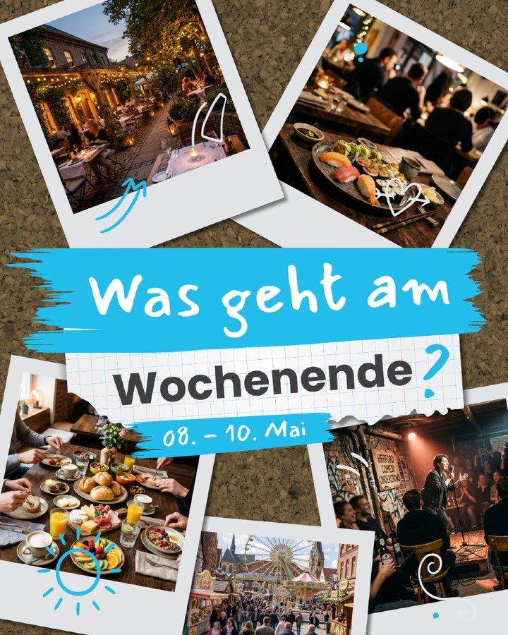 DEIN WOCHENENDE IM KREIS HERFORD 🗓️🔥

Langeweile? Nicht bei uns! Egal ob ihr Action mit der Family sucht, ein entspanntes Date plant oder einfach die Region erkunden wollt &ndash; wir haben die Highlights f&uuml;r euch gesammelt.

Welches Event ist