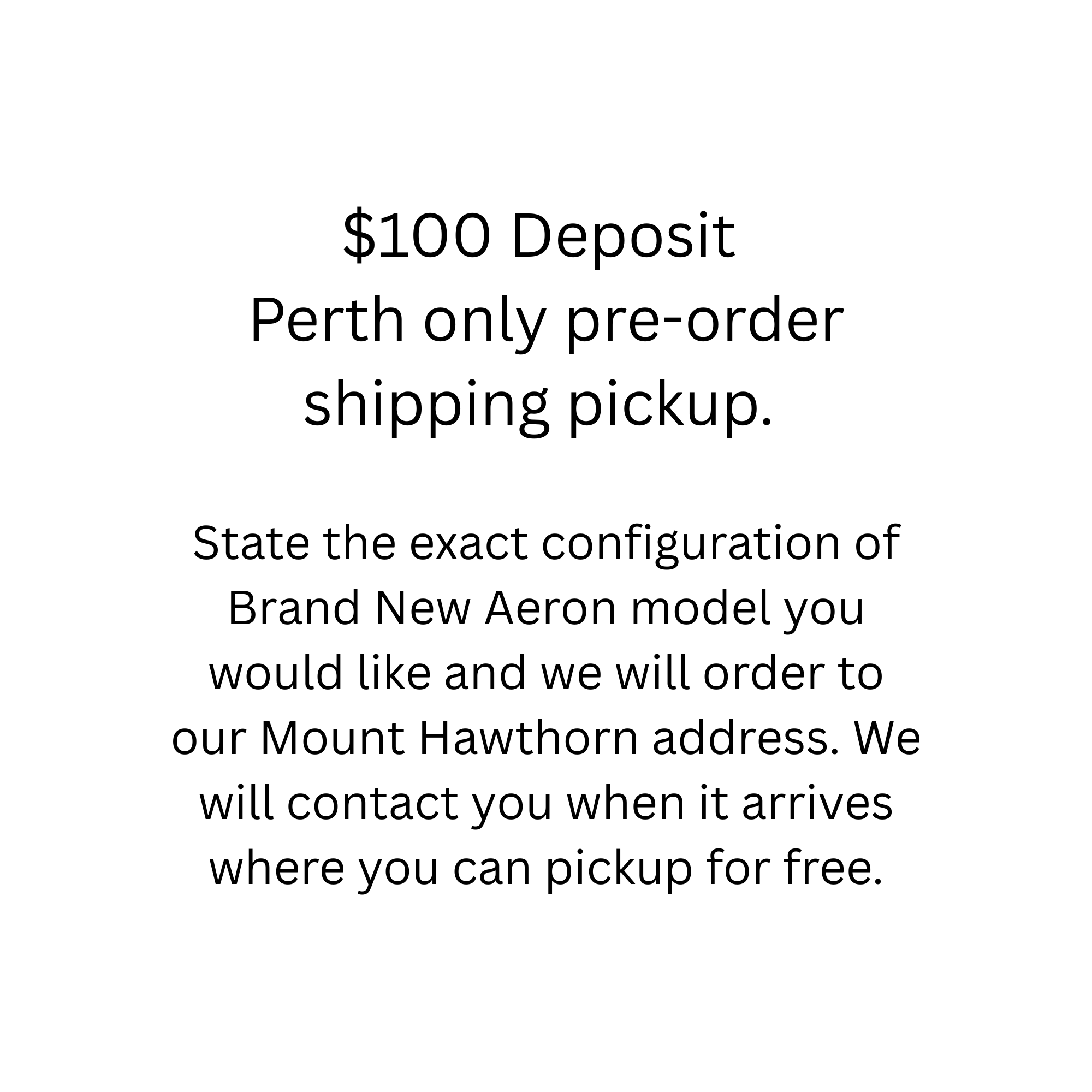 $100 Deposit