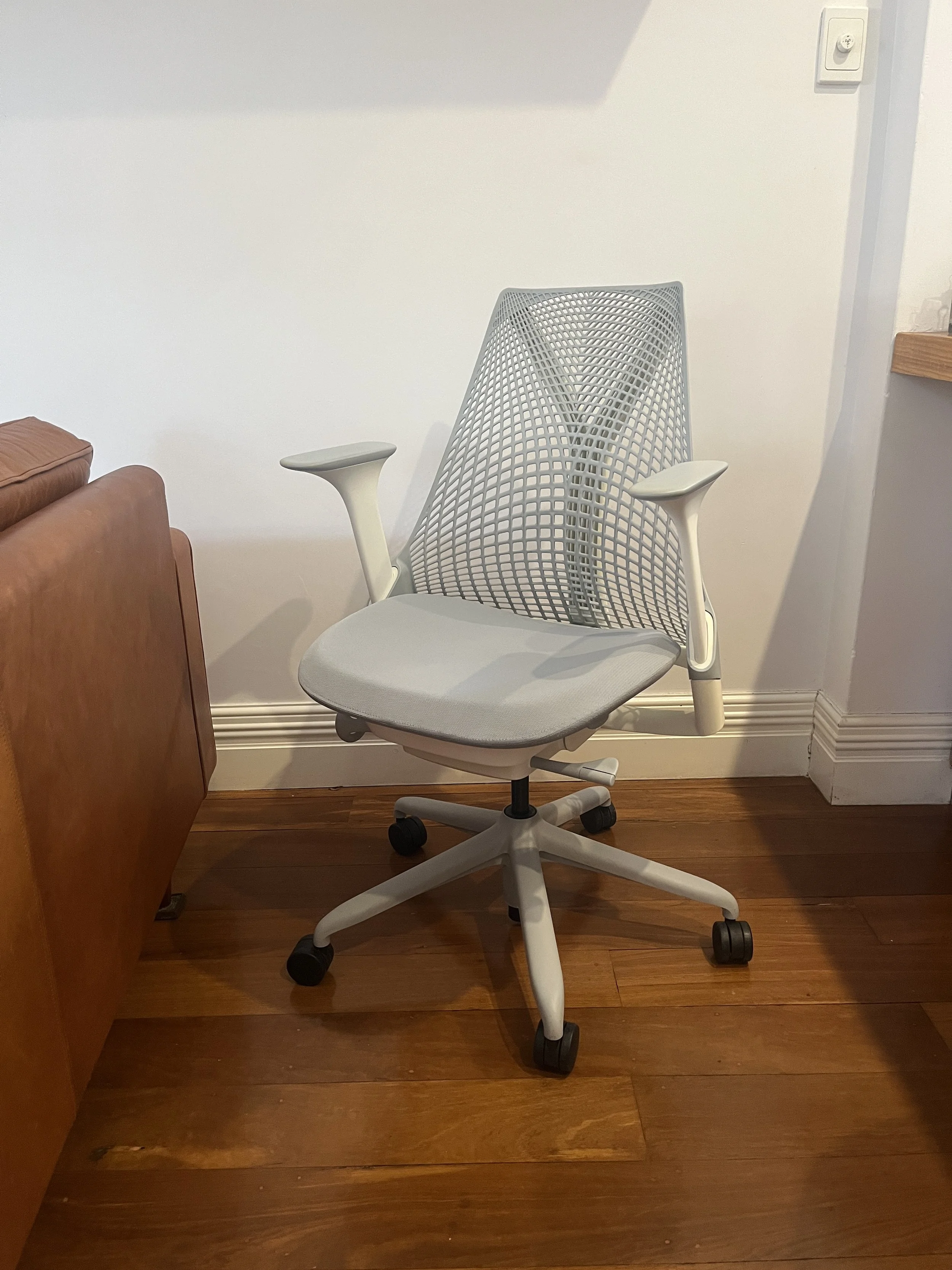 Herman Miller Sayl Ergonomic Office Chair grey and white.JPG