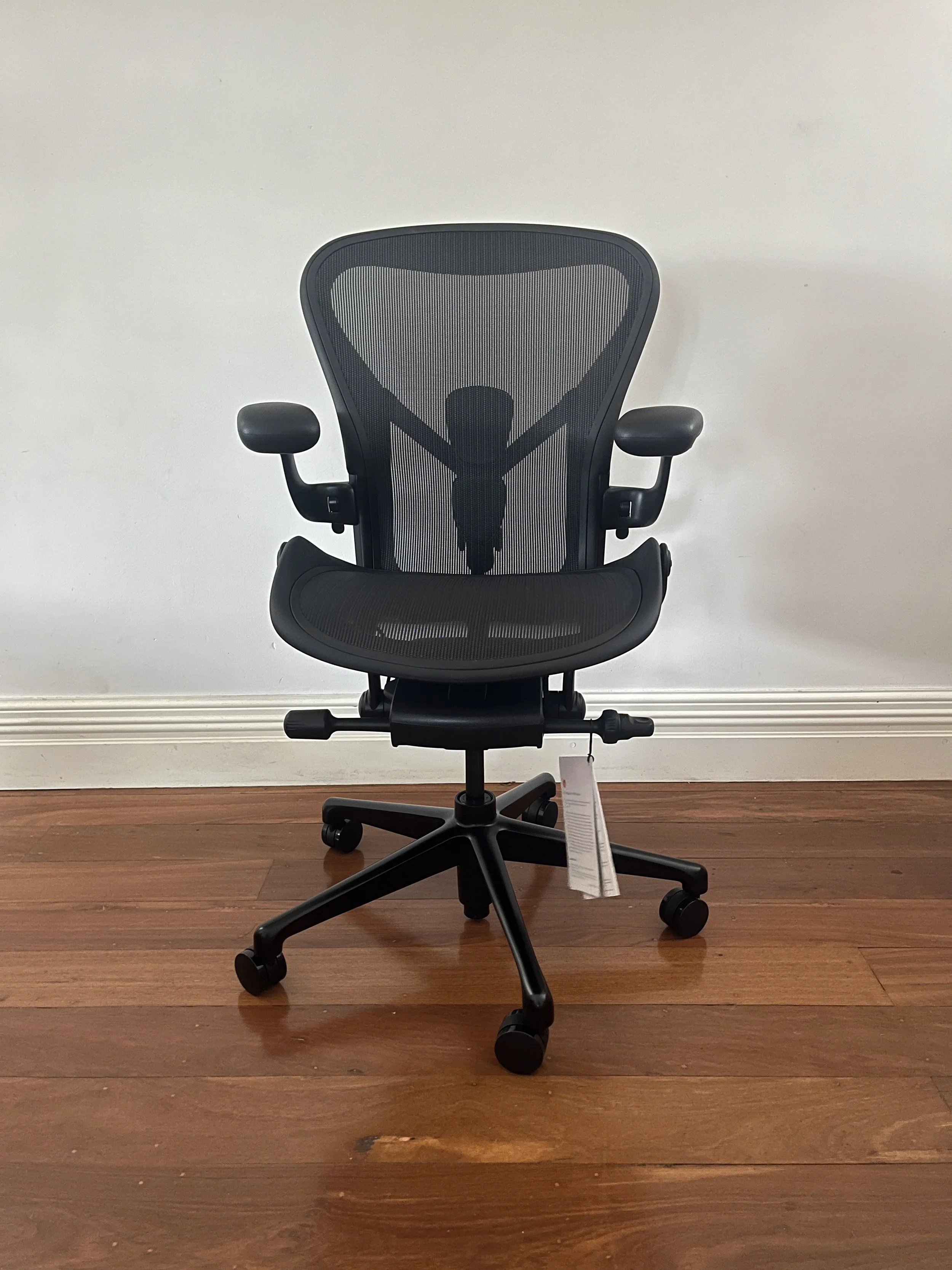 Aeron Gaming Chair (New) Onyx Black Aluminium Base