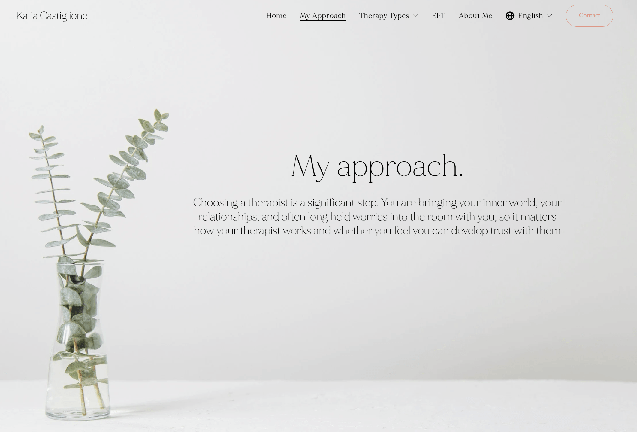 Therapy Website Example