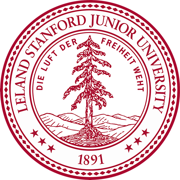 Seal of Stanford University featuring a tree, surrounded by the text 'Leland Stanford Junior University' and the year 1891.
