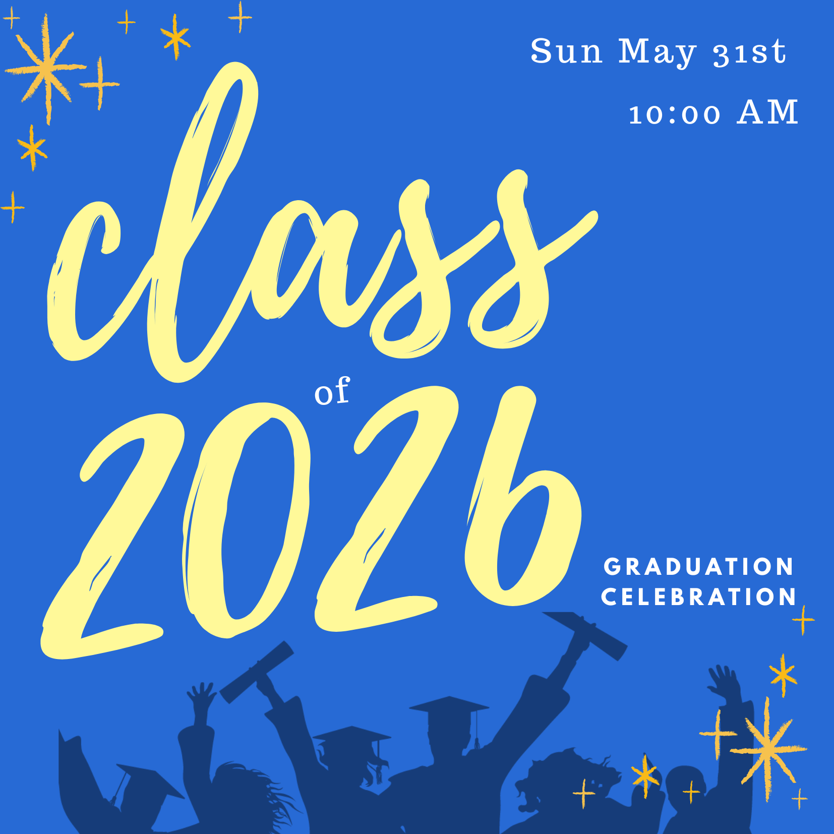 Blue and Yellow Typographic Graduation Invitation.png