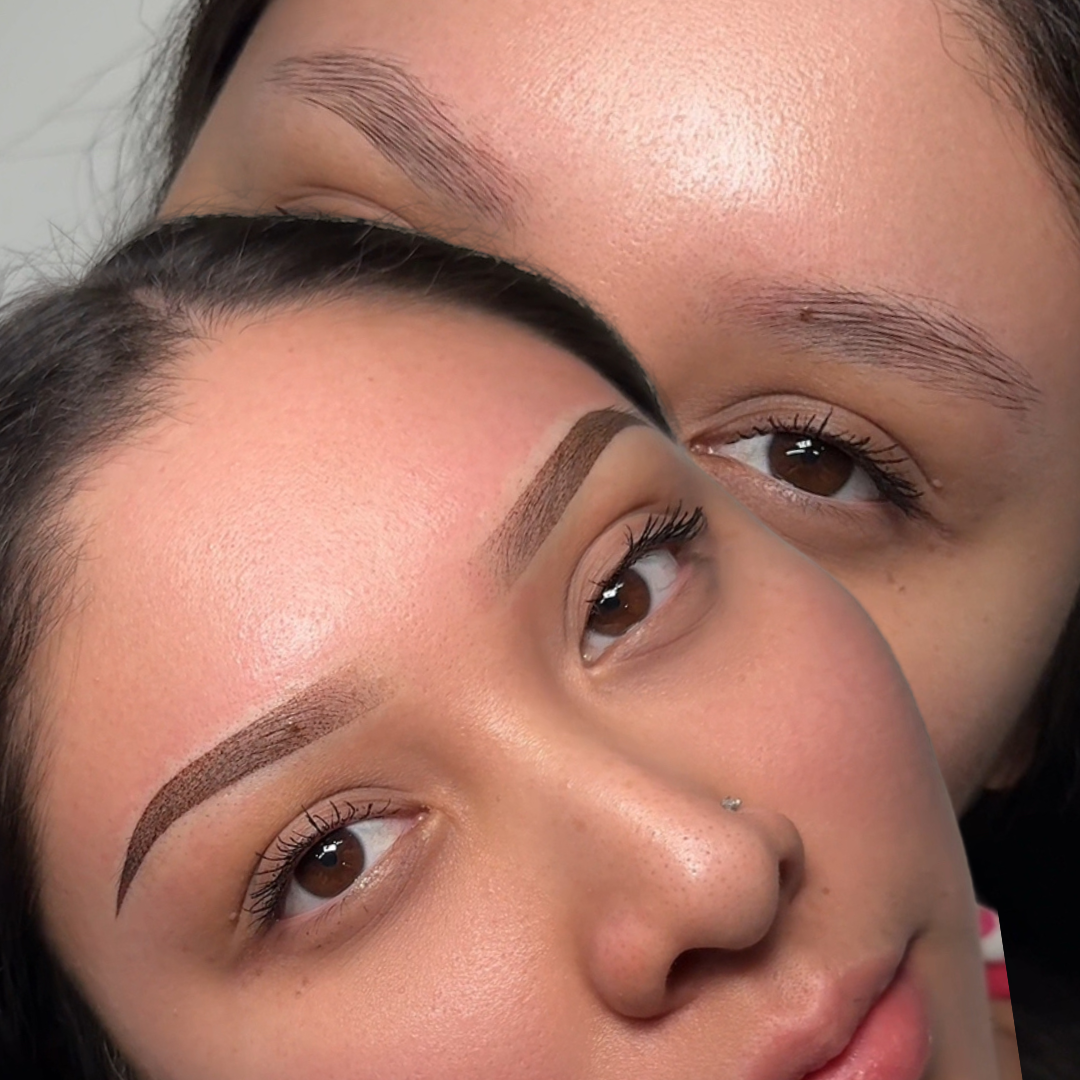 Soft shaded powder brows permanent eyebrows – Utah County.
