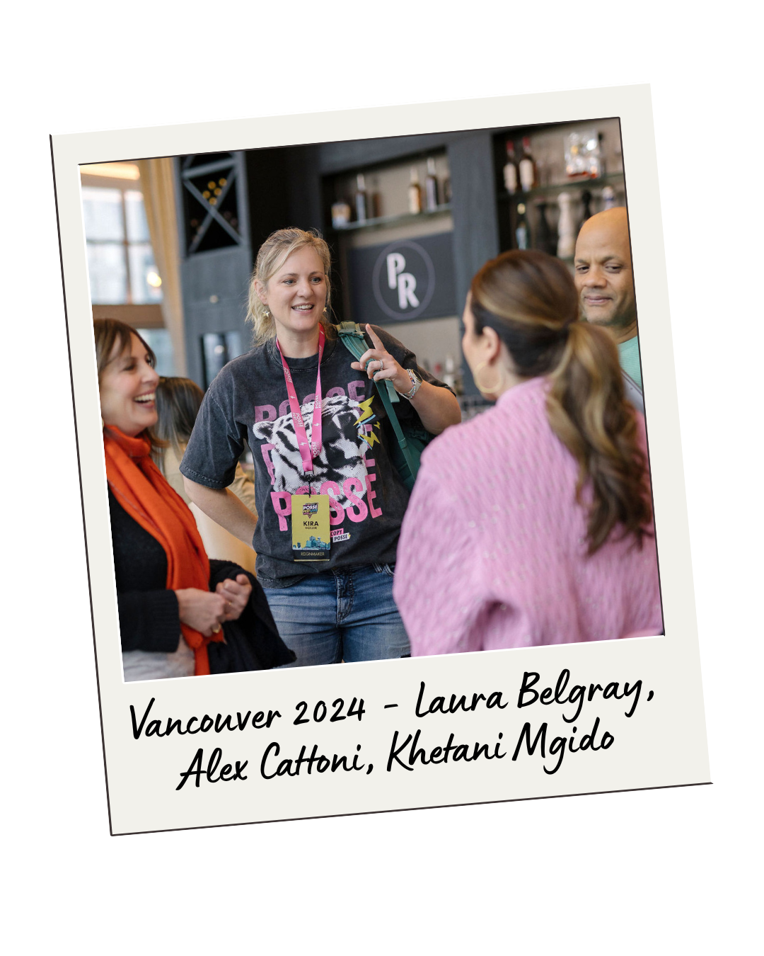 Kira Goller at Posse Fest 2024 with Laura Belgray and Alex Cattoni