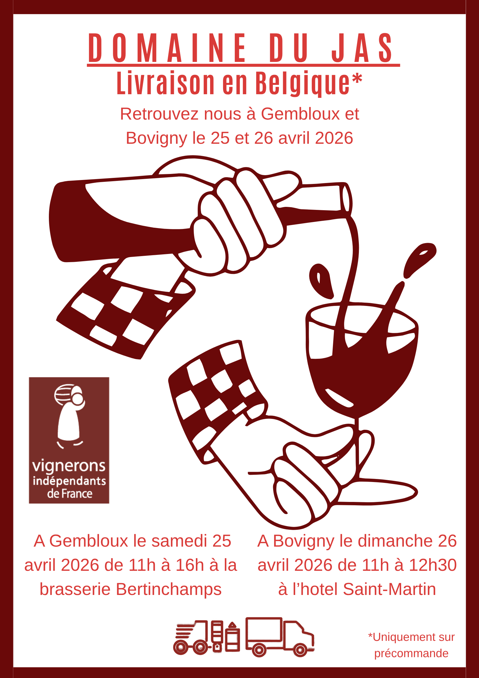 Livraison en Belgique