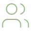 Simple green smiley face icon with curved eyes and mouth.
