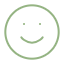 Smiley face emoji with a simple, smiling expression.