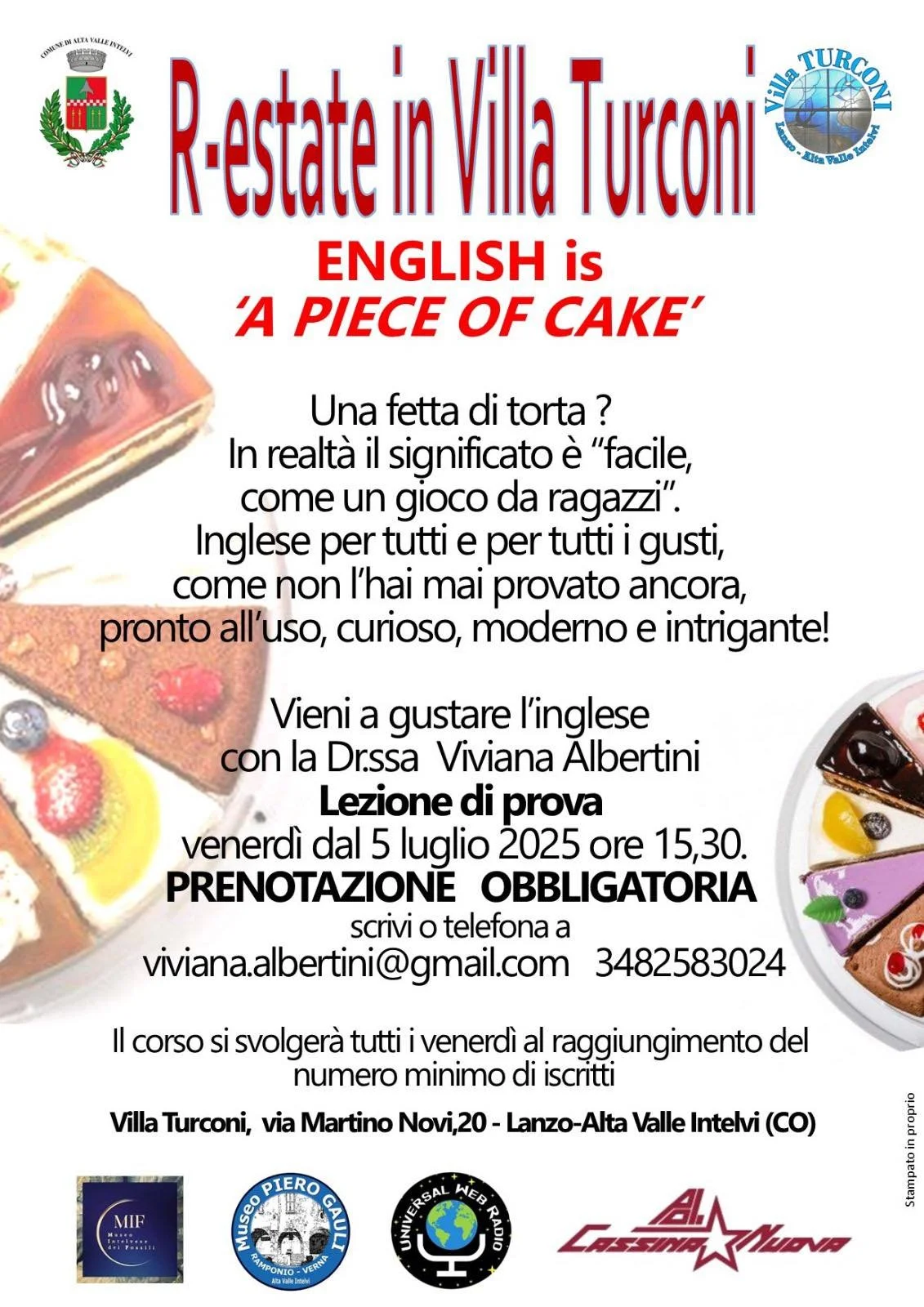 English is a “piece of cake”