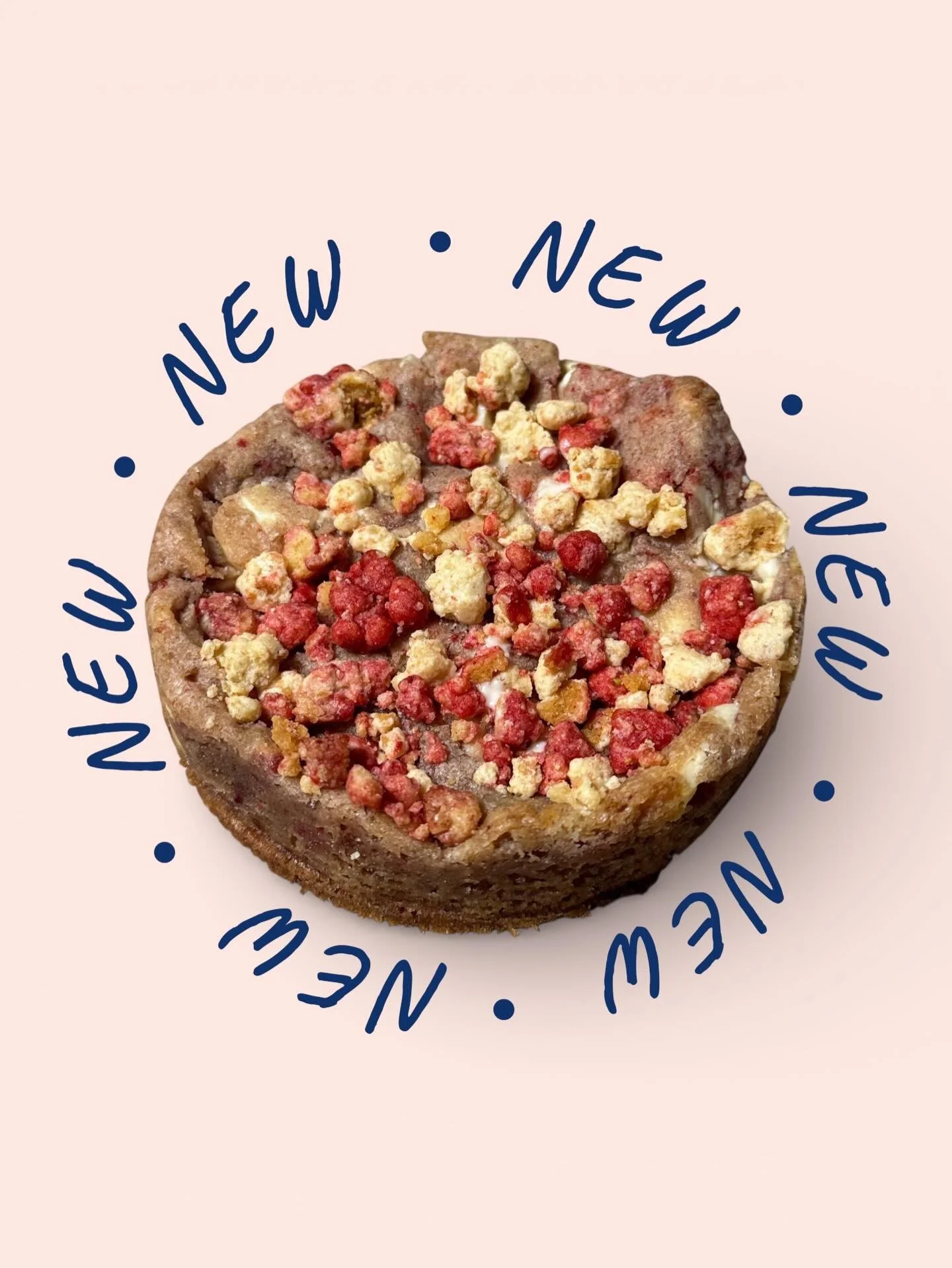 Made with tiny hands &amp; big love 🍪🤍
Our Strawberry Cheesecake Cookie is finally here 🍓

Soft, creamy, fruity, and baked fresh in small batches&mdash;because the best treats are made slowly and with care.

Available now ✨

#FreshlyBaked #TinyHan