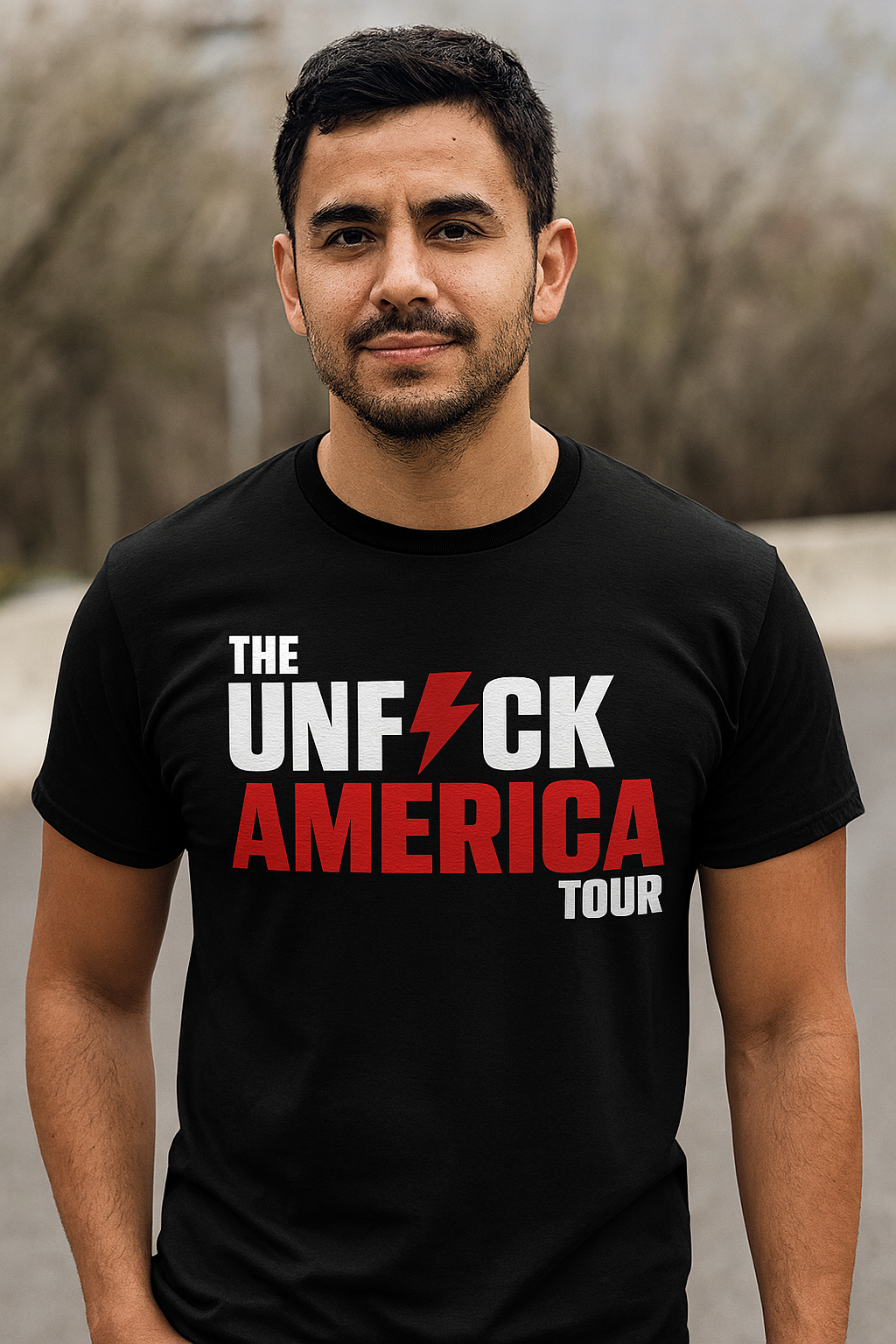 Classic Crew Neck T-Shirt - Black-Lifestyle.png