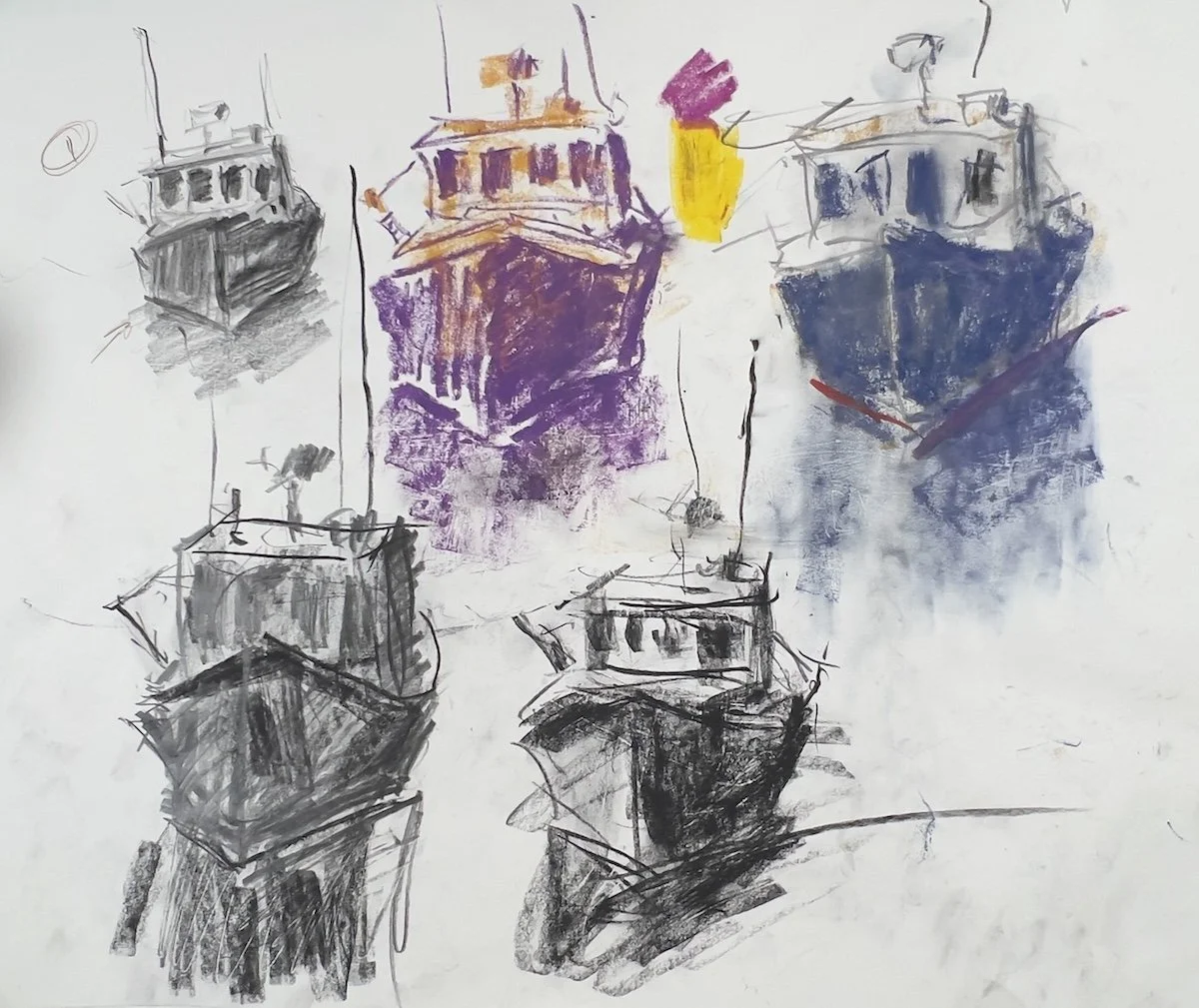 One Boat. Five Studies. Zero Masterpieces.