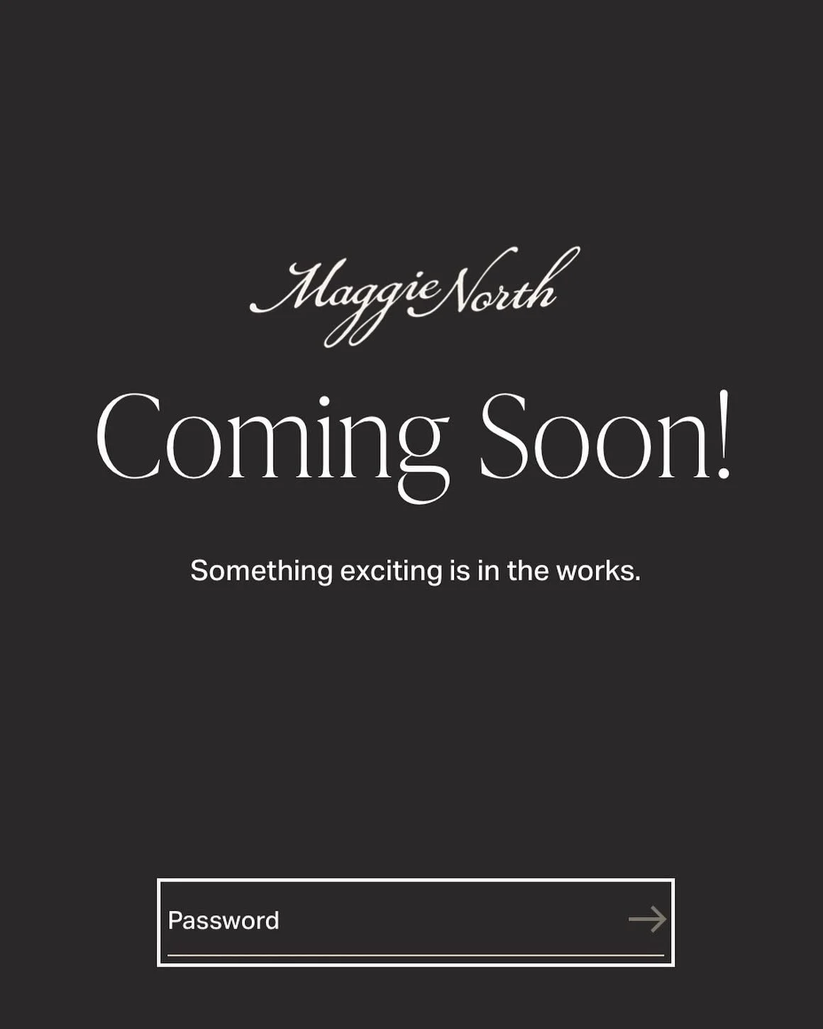 Please excuse Maggie North dot com, we&rsquo;re working on something SO HOT 👀 Any guesses on what the new tagline will be? Hit me with your fave romance adjective 💗