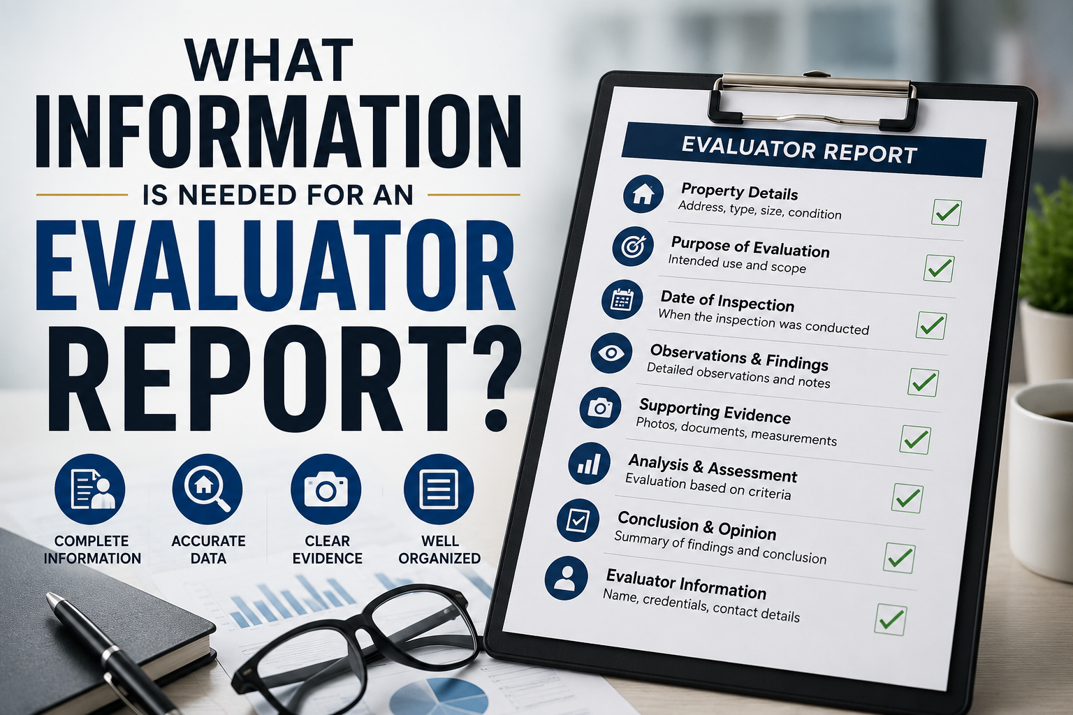 What Information Is Needed for an Evaluator Report?