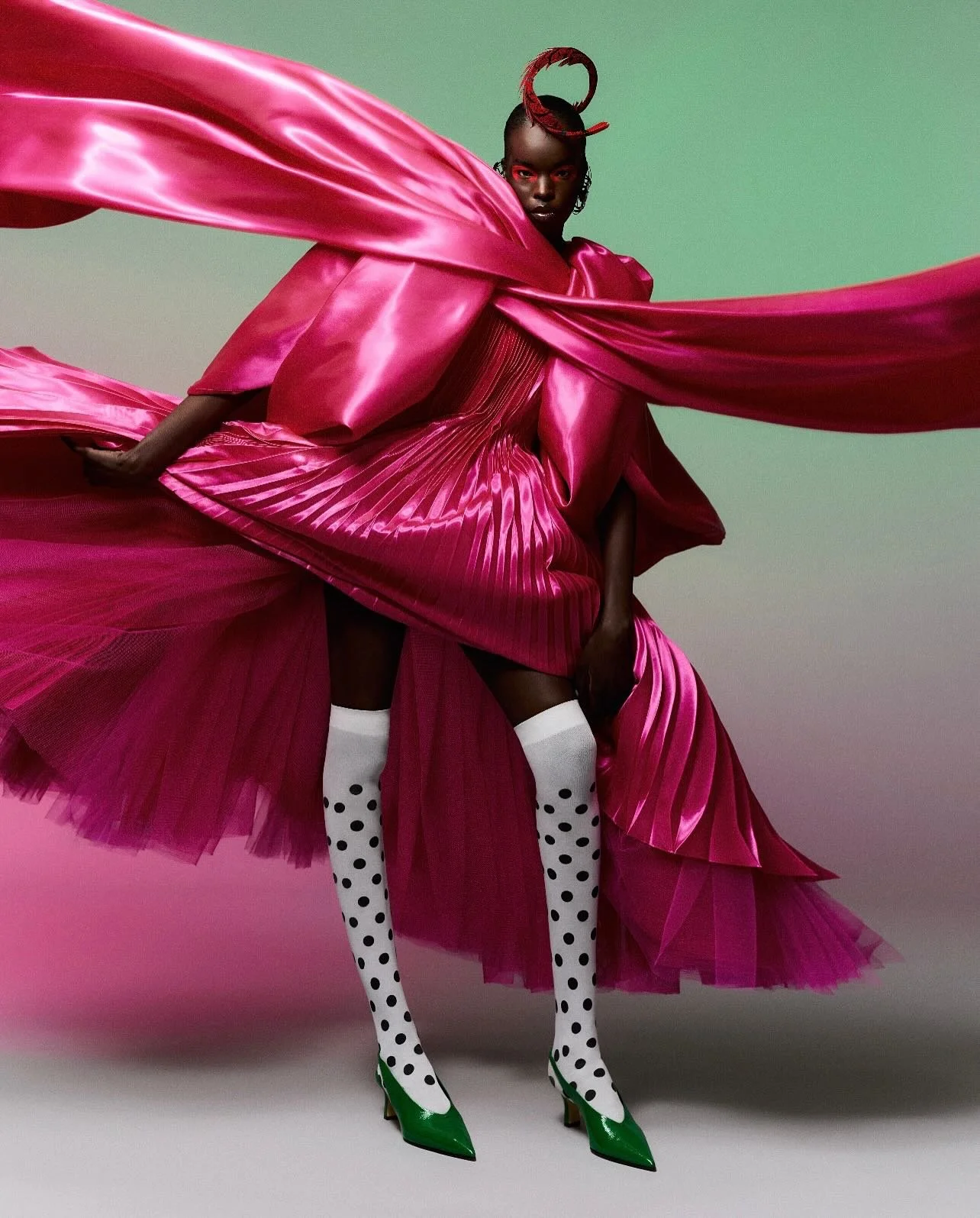 This collaboration was pure joy to be part of&hellip; Colour Theory for @fashionjournalmagazine featuring Achan
.
.
.
Photographer @jordandrysdale 
Creative Direction @aleksmarkovic_ 
Fashion @stuart_walford 
Beauty and Hair @julie.provis_makeupartis