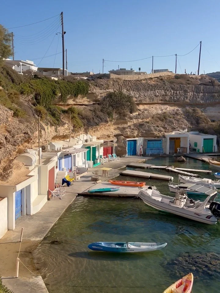Milos 🩵 the jewel of the Aegean Sea with @joe.lees 
@volcanoboat