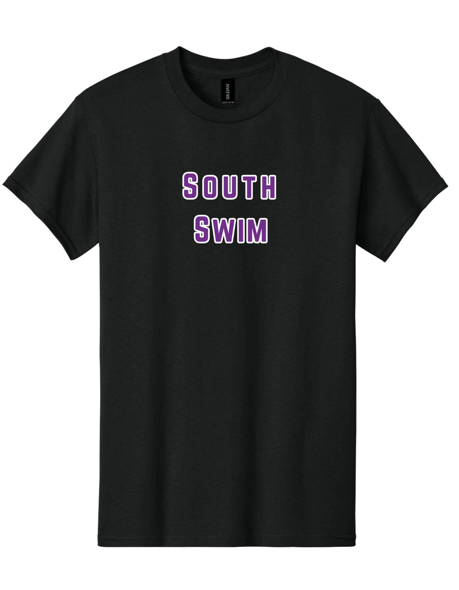 5000 - Gildan Heavy Cotton 100% Cotton T-Shirt SOUTH SWIM BLACK FC.png