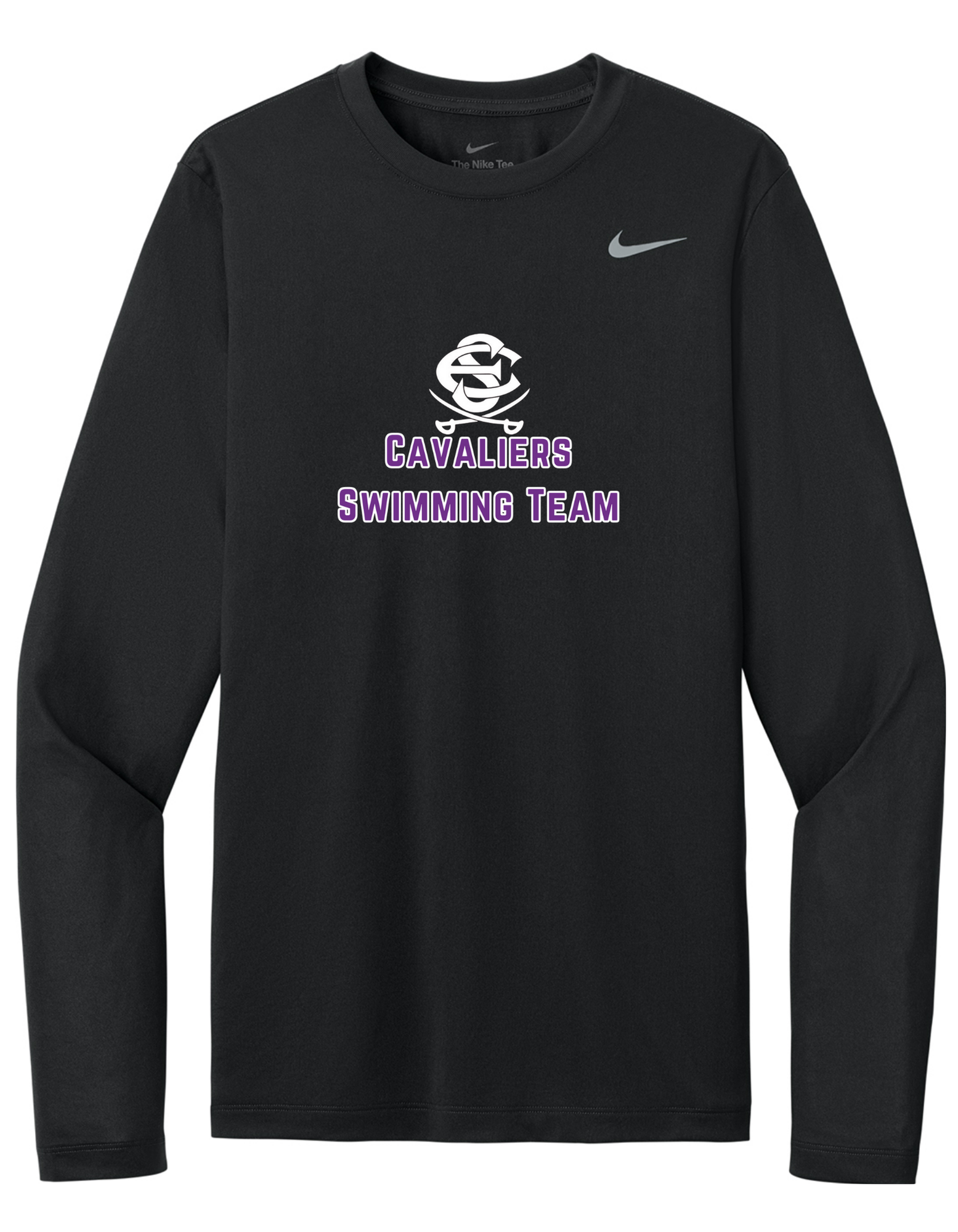 NKHQ4550 -Center Chest Cavs Swimming Team Blk.png